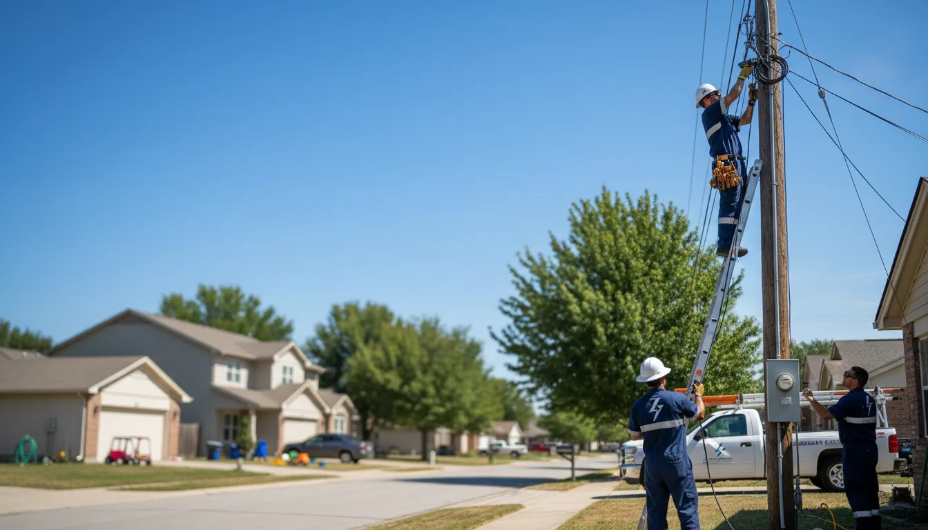 Residential electrician providing installation services in Bidwell, OH